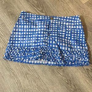 Gingham skort